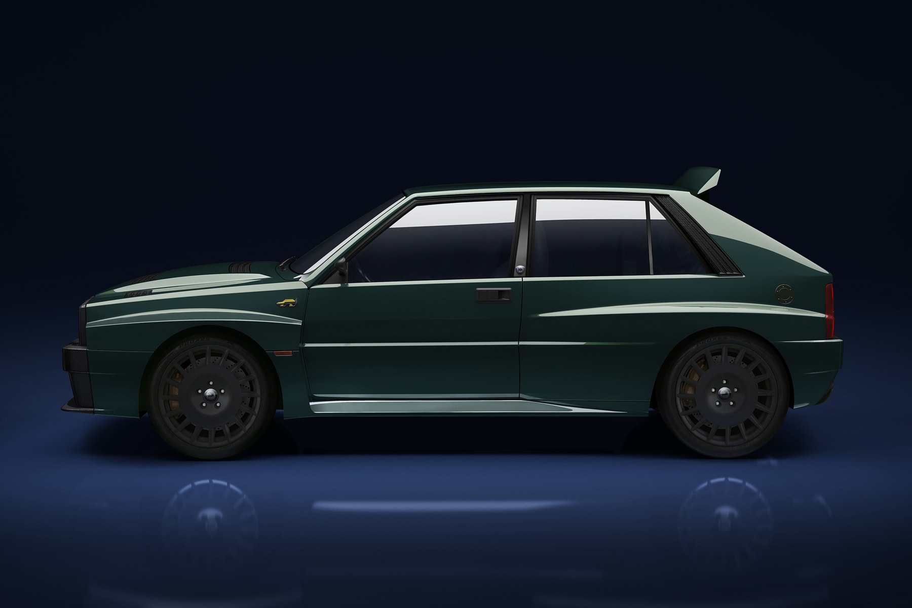 Lancia Delta HF Integrale Automobili Amos Restomod Dark Green
