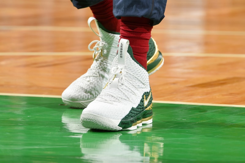 LeBron James Nike LeBron 15 SVSM PE cleveland cavaliers boston celtics 2018 footwear