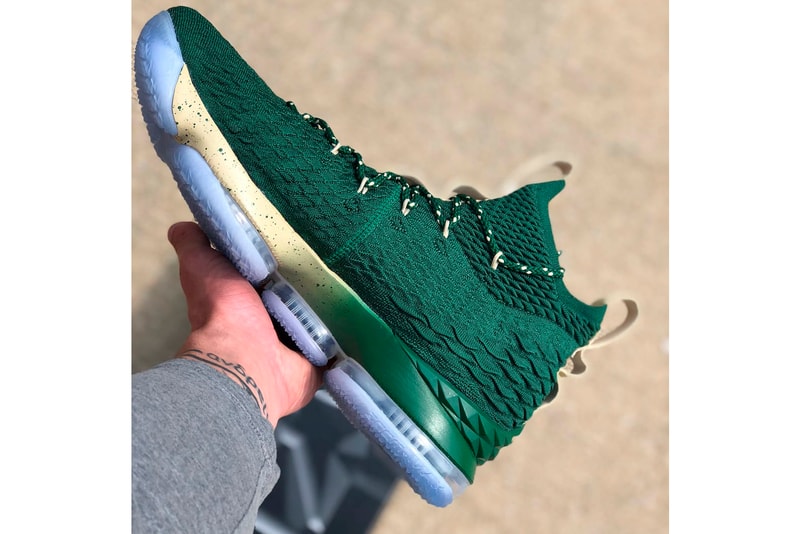 nike lebron james 15 st vincent st mary player exclusive green