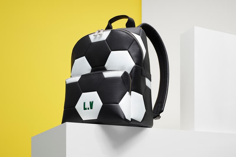 Louis Vuitton Fifa 2018 world cup collaboration luggage bag apollo keep all wallet leather goods epi soccer football branding flag luggage tag duffel laptop case black red white blue color customizable june 14 july 17 2018 limited edition exclusive drop release info