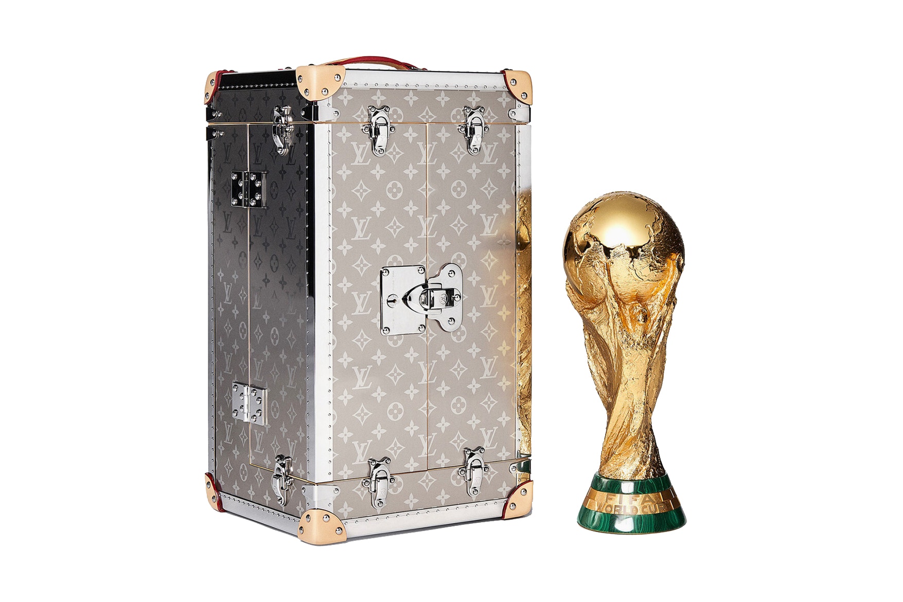 Louis Vuitton 2018 FIFA World Cup Trophy Case adidas official match ball collection trunk auction price