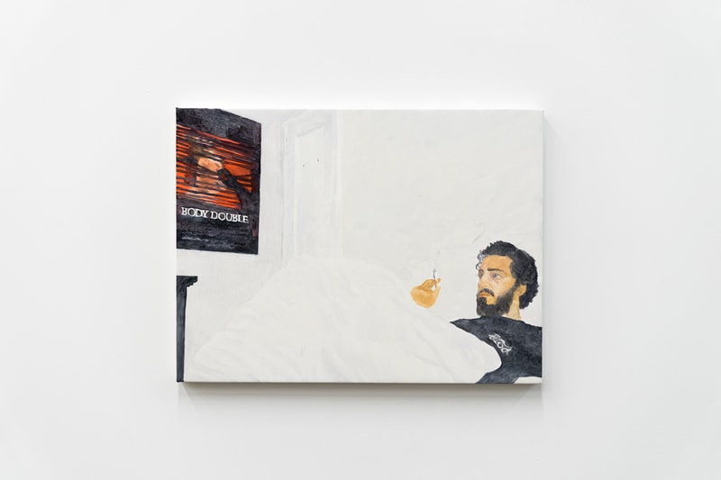 lucien smith virgil abloh off white em pty gallery exhibition paintings artworks t-shirts clothes apparel