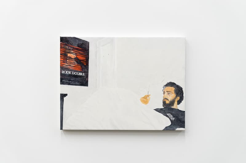 lucien smith virgil abloh off white em pty gallery exhibition paintings artworks t-shirts clothes apparel