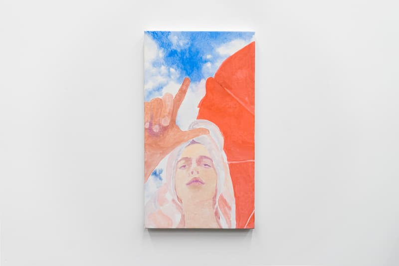 lucien smith virgil abloh off white em pty gallery exhibition paintings artworks t-shirts clothes apparel