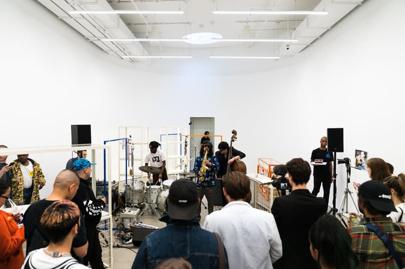 lucien smith virgil abloh off white em pty gallery exhibition paintings artworks t-shirts clothes apparel