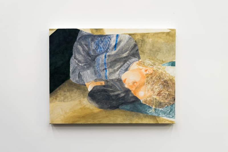 lucien smith virgil abloh off white em pty gallery exhibition paintings artworks t-shirts clothes apparel