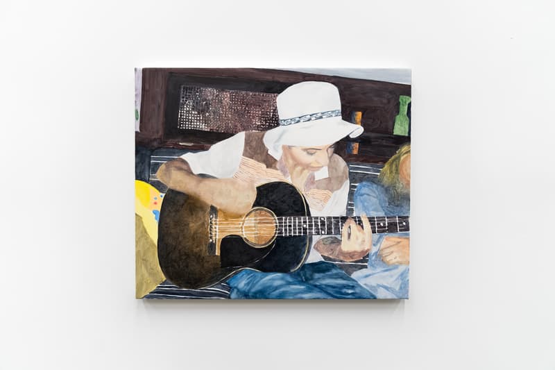 lucien smith virgil abloh off white em pty gallery exhibition paintings artworks t-shirts clothes apparel