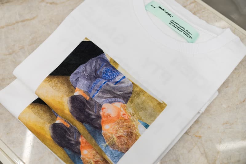 lucien smith virgil abloh off white em pty gallery exhibition paintings artworks t-shirts clothes apparel