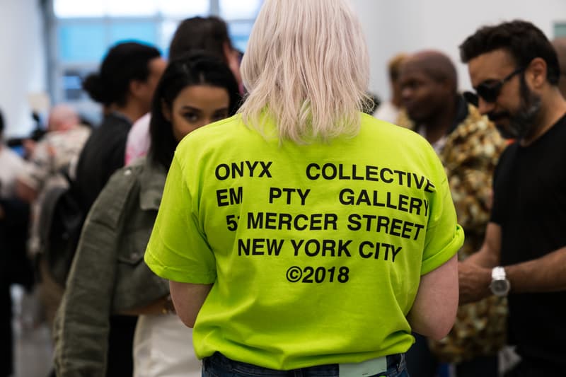 lucien smith virgil abloh off white em pty gallery exhibition paintings artworks t-shirts clothes apparel