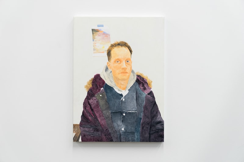 lucien smith virgil abloh off white em pty gallery exhibition paintings artworks t-shirts clothes apparel
