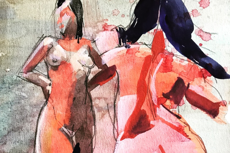 maceo eagle escape to the present galerie perrotin book launch artworks sketches drawings illustrations sketchbook kinfolk