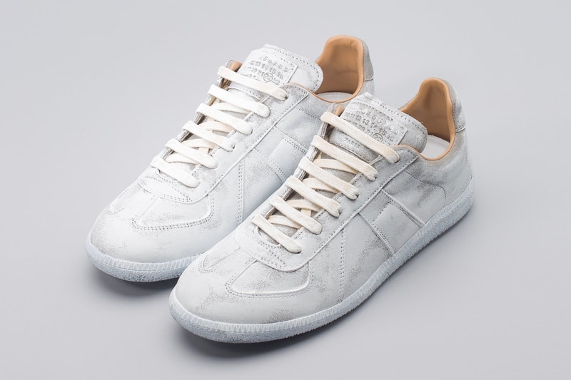 Maison Margiela Replica Sneaker White Paint fall winter 2018 release info sneakers footwear