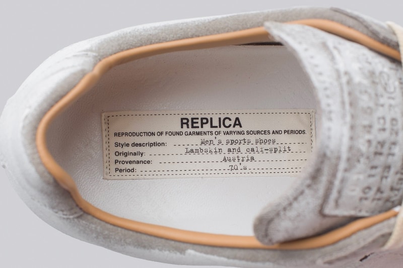 Maison Margiela Replica Sneaker White Paint fall winter 2018 release info sneakers footwear