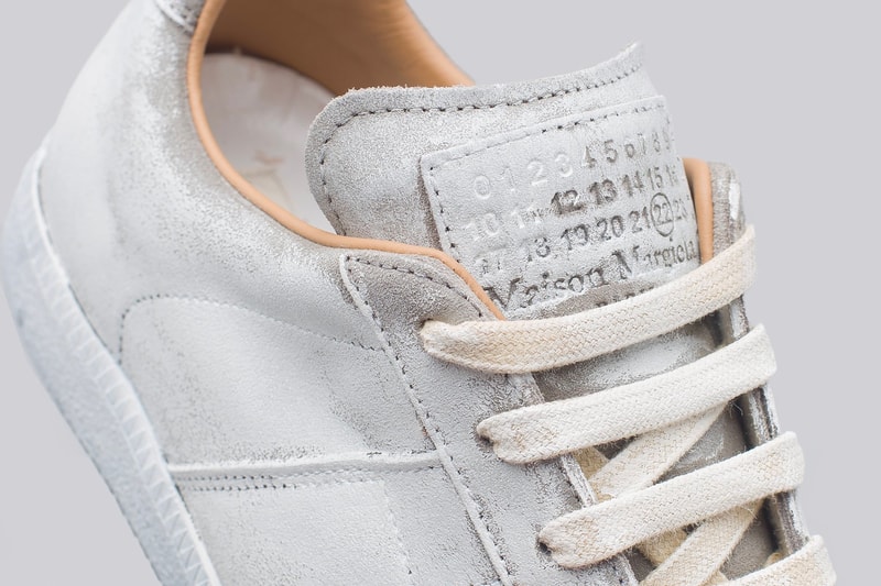 Maison Margiela Replica Sneaker White Paint fall winter 2018 release info sneakers footwear
