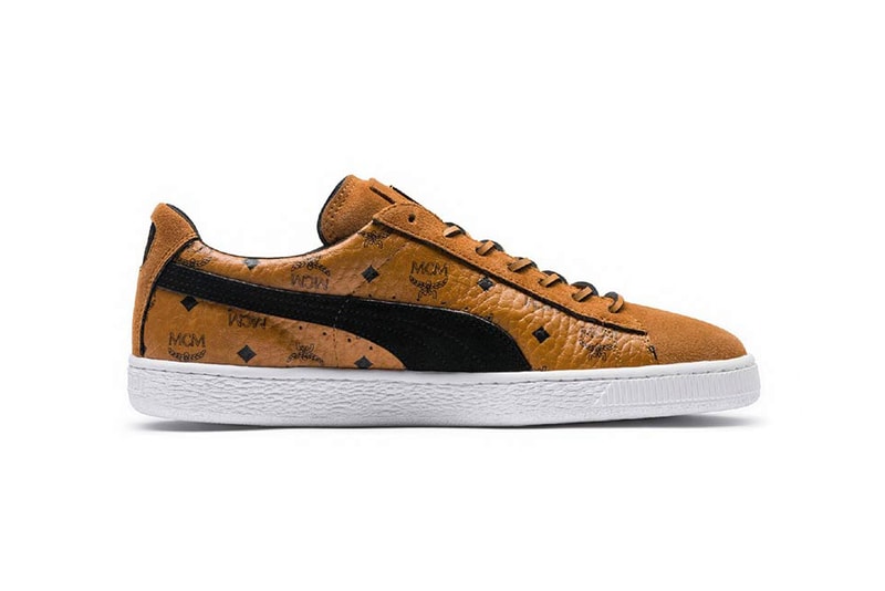 MCM PUMA Suede Collaboration tracksuit track suit may 2018 release date info drop sneakers shoes footwear 50th anniversary collection