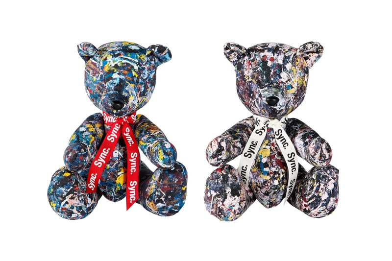 Medicom Toy & Sync. Join Forces for Jackson Pollock Teddy Bears