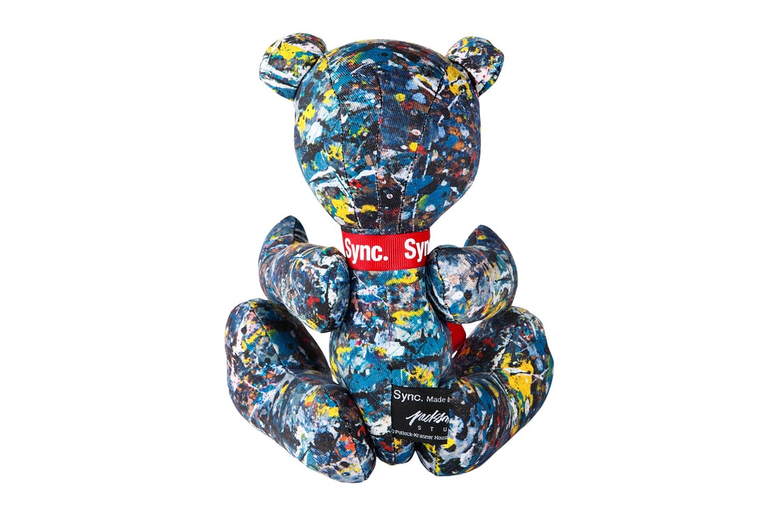 Medicom Toy Sync Jackson Pollock Teddy Bear Patterns Stuffed Animals Toys