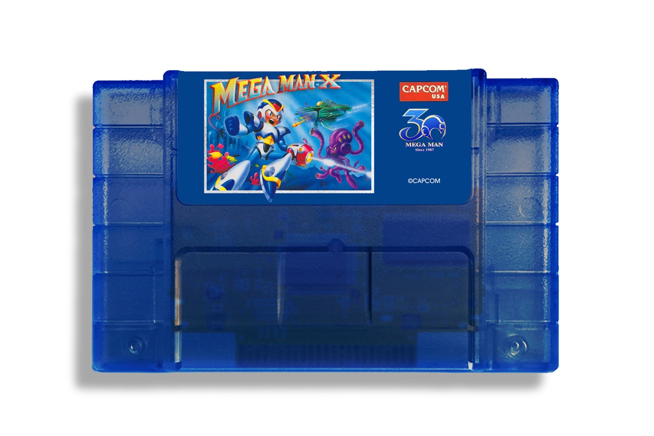 Mega Man 2 X 30th Anniversary iam8bit Cartridges Nintendo NES SNES blue september 2018 release date info drop