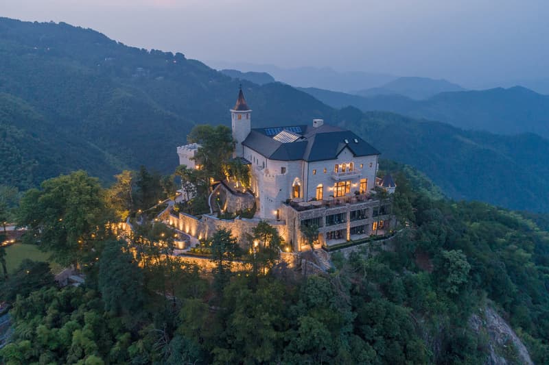 "Naked Castle" Shanghai Tianhua Architectural Design China Modern Interior Exterior Woodland Trees Swimming Pool Restaurant Hotel