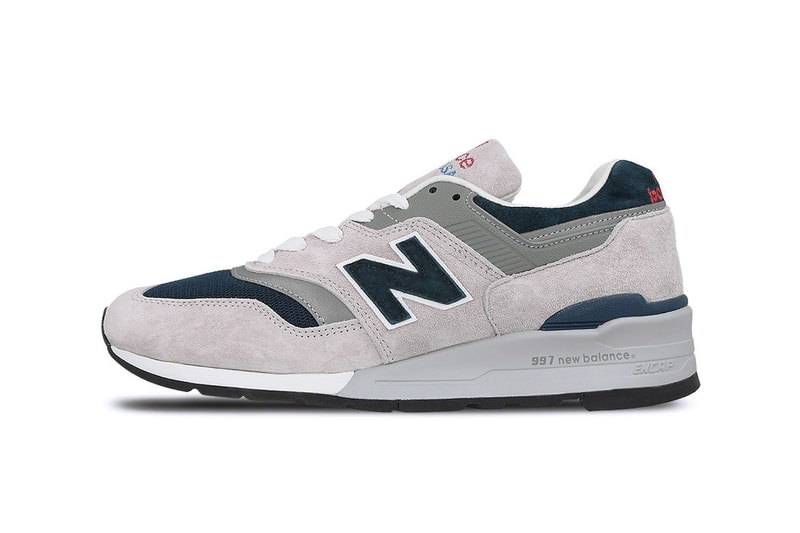 New Balance Made in USA 997 Grey White Blue Colorway Release Details Pricing Purchase Available In-Stock €229.95 EUR £200 GBP $308 USD Sneakers Kicks Shoes Trainers
