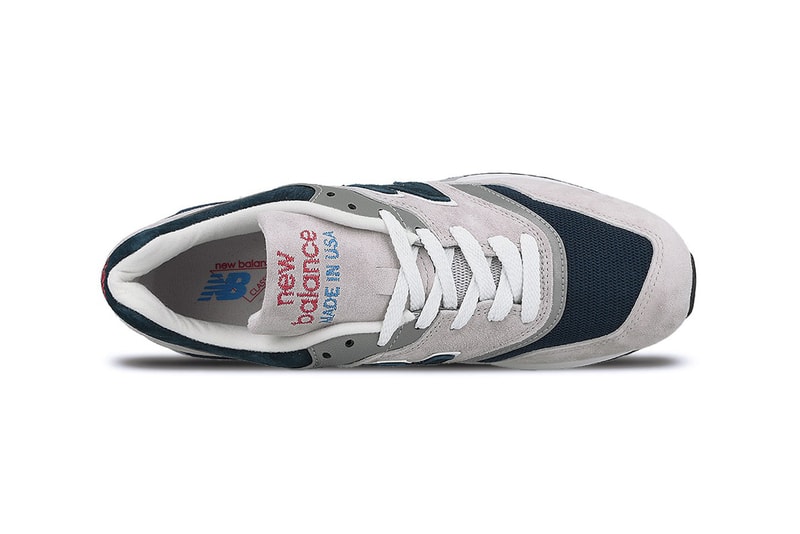 New Balance Made in USA 997 Grey White Blue Colorway Release Details Pricing Purchase Available In-Stock €229.95 EUR £200 GBP $308 USD Sneakers Kicks Shoes Trainers