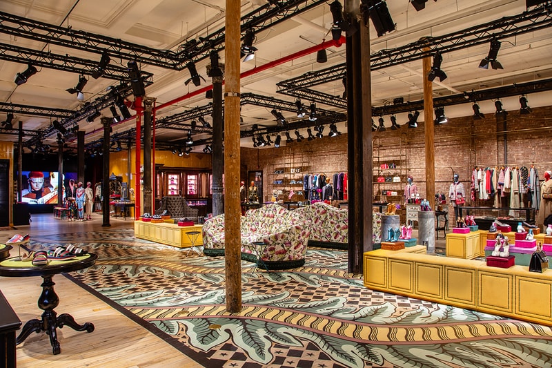 Gucci New York City SoHo Wooster Street High Fashion Dapper Dan Exclusive Opening Stores Interior Design