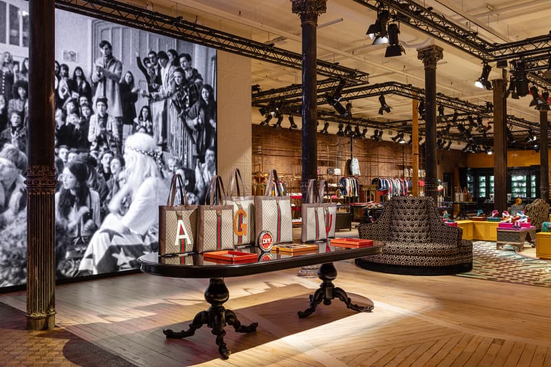 Gucci New York City SoHo Wooster Street High Fashion Dapper Dan Exclusive Opening Stores Interior Design