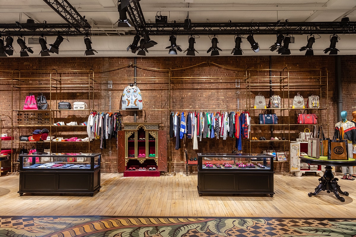 Gucci New York City SoHo Wooster Street High Fashion Dapper Dan Exclusive Opening Stores Interior Design