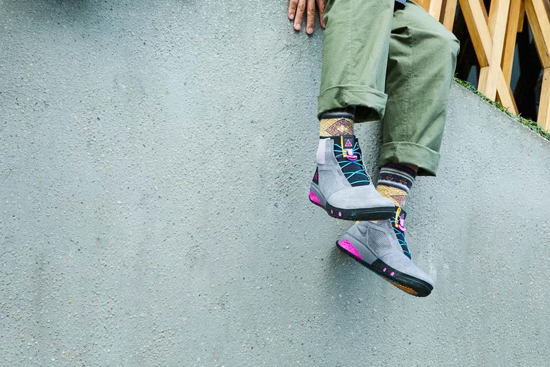 Nike NikeLab ACG Spring/Summer 2018 SS18 Errolson Hugh Tactical Performance Wear Outdoors Hiking Dog Mountain Sneakers Boots Jackets T-shirts Graphics Trail Release Information Details Price END.