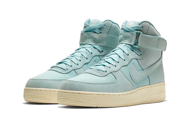 Nike Air Force 1 High Tonal Suede release date summer 2018 blue beige yellow