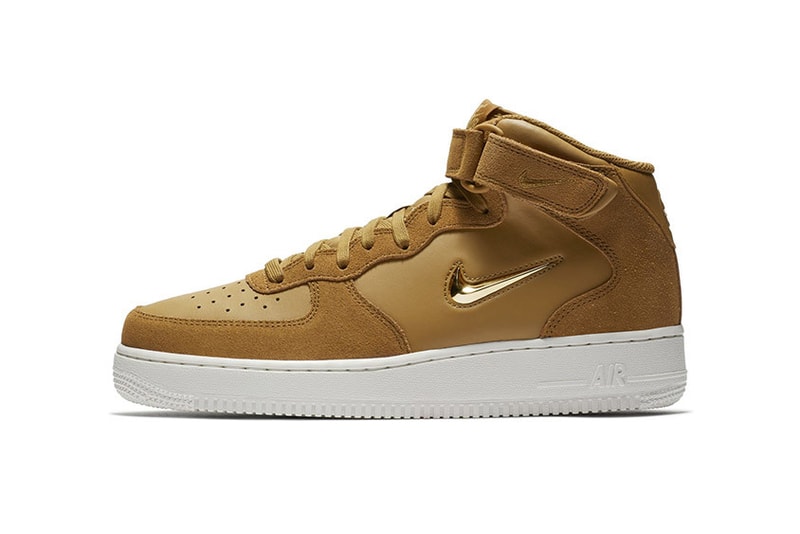 Nike Air Force 1 Jewel Swoosh Summer 2018 Pack release date info drop sneakers shoes footwear low mid four colorways leather suede