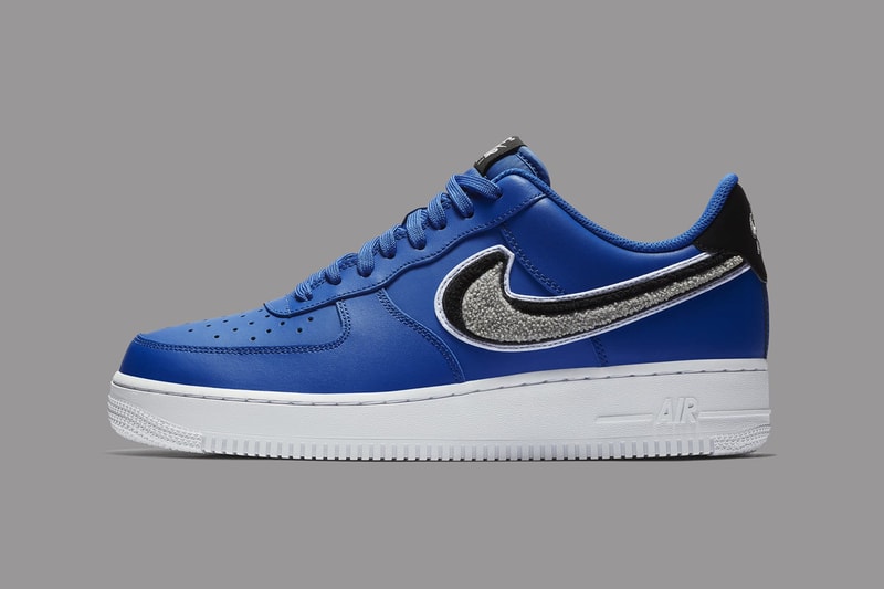 This Nike Air Force 1 Low Oversized Swoosh Features Photo Blue Accents -  Sneaker News