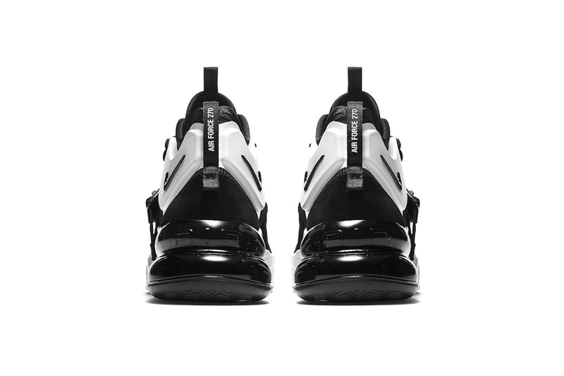 Nike Air Force 270 Black White Release Contrast Info