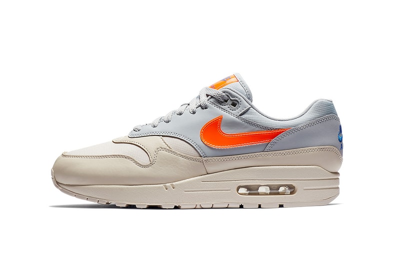 Nike Air Max 1 Desert Sand Grey Orange Blue nike sportswear footwear 2018 may drops release info