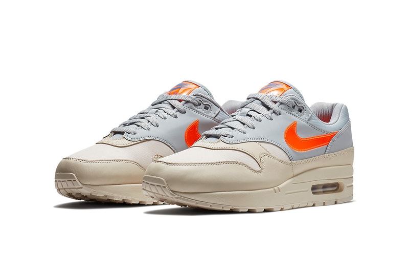 Nike Air Max 1 Desert Sand Grey Orange Blue nike sportswear footwear 2018 may drops release info