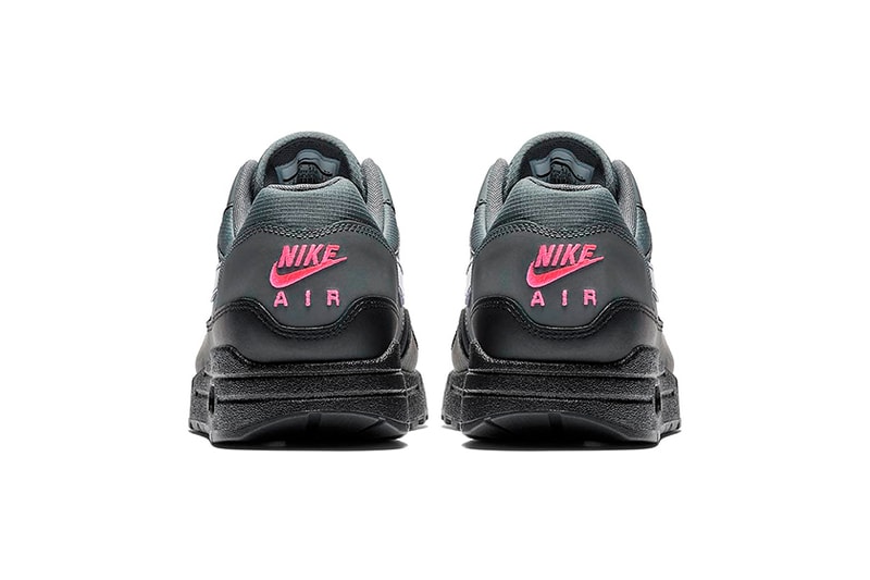 Nike Air Max 1 Ripstop Nylon Dark Grey Black Pink Blast Fierce Purple