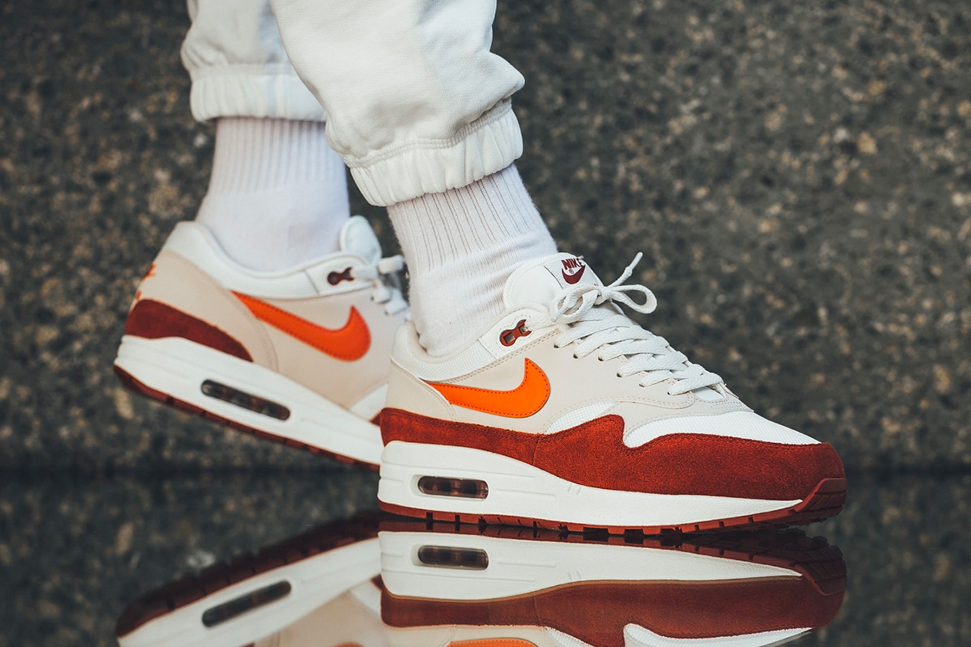 Nike Air Max 1 Curry On-Feet Vintage Coral Mars Stone release date drop info purchase price footwear sneaker summer 2018