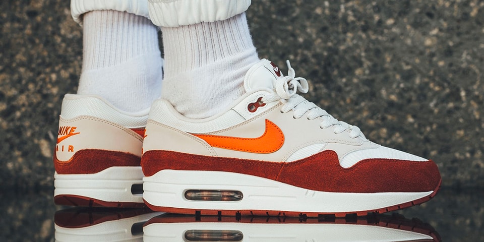 attractive Pinpoint Masaccio Nike Air Max 1 Vintage Coral/Mars Stone Release | Hypebeast