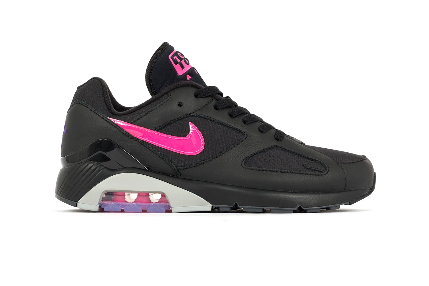 Nike Air Max 180 black wolf grey pink purple release info sneakers footwear