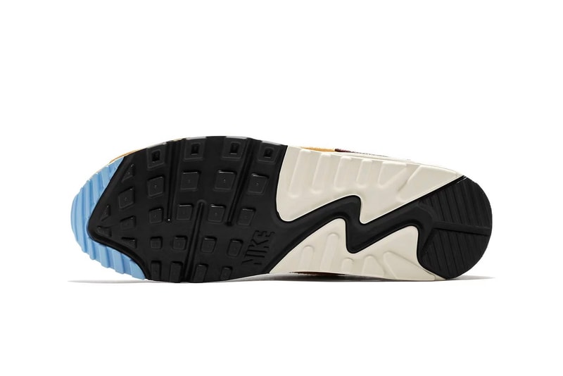 Nike Air Max 90 Chenille Swoosh First Look tan release date sneaker price blue suede leather
