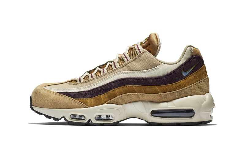 Nike Air Max 95 "Desert/ Royal Tint" sneaker release brown suede gold price
