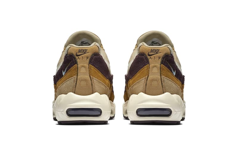 Nike Air Max 95 "Desert/ Royal Tint" sneaker release brown suede gold price