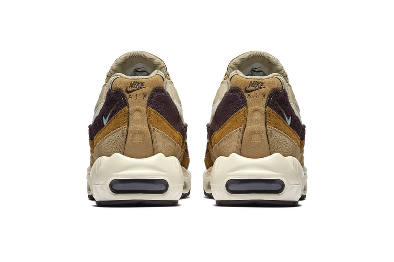 Nike Air Max 95 "Desert/ Royal Tint" sneaker release brown suede gold price