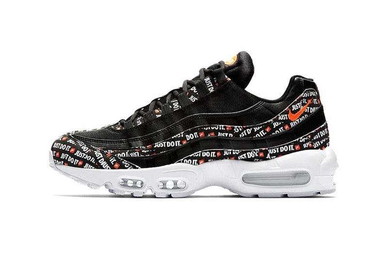 Nike Air Max 95 Just Do It Black White Orange 2018 footwear nike sportswear