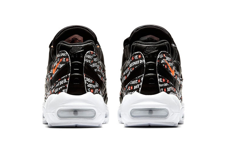Nike Air Max 95 Just Do It Black White Orange 2018 footwear nike sportswear
