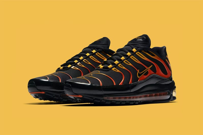 air max plus black yellow orange