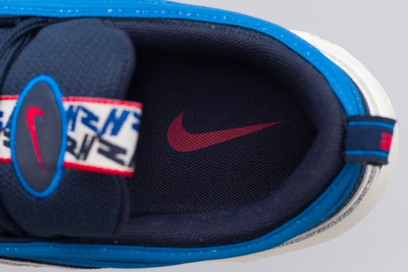 Nike Air Max 97 Pull Tab blue white red release info sneakers footwear