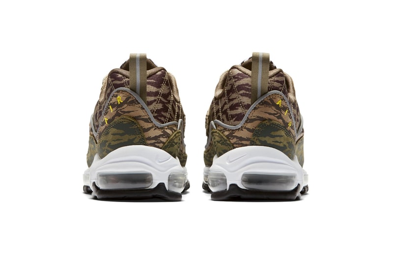 Nike Air Max 98 "AOP" Pack Release Date camo black white price all over print sneakers purchase
