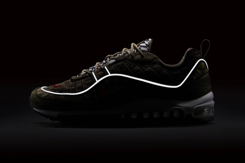 Nike Air Max 98 "AOP" Pack Release Date camo black white price all over print sneakers purchase