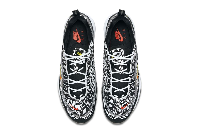 Nike Air Max 98 "AOP" Pack Release Date camo black white price all over print sneakers purchase
